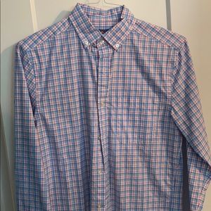 Vineyard Vines gingham classic fit button, XS!